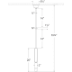 A thumbnail of the Visual Comfort KW5740 KW5740 Line Drawing