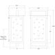 A thumbnail of the Visual Comfort S 2190-CG S 2190-CG Line Drawing