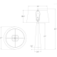 A thumbnail of the Visual Comfort SK3906 SK3906 Line Drawing