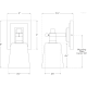 A thumbnail of the Visual Comfort TOB2152WG TOB2152WG Line Drawing