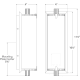 A thumbnail of the Visual Comfort TOB2184 TOB2184 Line Drawing