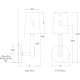 A thumbnail of the Visual Comfort TOB2510 TOB2510 Line Drawing