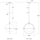 A thumbnail of the Visual Comfort TOB5747 TOB5747 Line Drawing