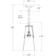 A thumbnail of the Visual Comfort TOB5751 TOB5751 Line Drawing