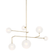 A thumbnail of the Visual Comfort ARN5380 Hand-Rubbed Antique Brass / Soft Etched Glass
