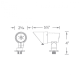 A thumbnail of the WAC Lighting 6612 Line Drawing