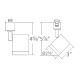 A thumbnail of the WAC Lighting H-8010/3 Line Drawing