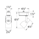 A thumbnail of the WAC Lighting HHT-007L Line Drawing