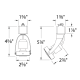 A thumbnail of the WAC Lighting HTK-104LED WAC Lighting-HTK-104LED-Line Drawing