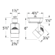 A thumbnail of the WAC Lighting JHT-809L Line Drawing