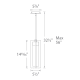 A thumbnail of the WAC Lighting PD-W48616 WAC Lighting-PD-W48616-Line Drawing