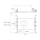 A thumbnail of the WAC Lighting R2RCL-EM WAC Lighting-R2RCL-EM-Line Drawing