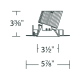 A thumbnail of the WAC Lighting R3ASWL-A WAC Lighting-R3ASWL-A-Line Drawing