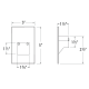 A thumbnail of the WAC Lighting WL-LED200-AM Line Drawing