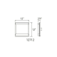 A thumbnail of the WAC Lighting WS-12712 WAC Lighting WS-12712