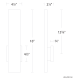 A thumbnail of the WAC Lighting WS-W29118-40 Line Drawing