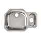 A thumbnail of the Whitehaus WCDS-3019DBUM Brushed Stainless Steel