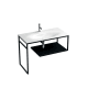 A thumbnail of the WS Bath Collections Louise 5470+9333K1 Glossy White / Matte Black