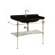 A thumbnail of the WS Bath Collections Waldorf 4142K5.01+9196K2 Glossy Black, Polished Gold