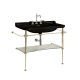 A thumbnail of the WS Bath Collections Waldorf 4142K5.03+9196K2 Glossy Black, Polished Gold