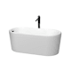 A thumbnail of the Wyndham Collection WCBTE301159ATP11 Matte White / Matte Black Trim