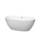A thumbnail of the Wyndham Collection WCBTE306159 Matte White / Brushed Nickel Trim