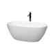 A thumbnail of the Wyndham Collection WCBTE306159ATP11 Matte White / Shiny White Trim / Matte Black Faucet