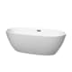A thumbnail of the Wyndham Collection WCBTE306167 Matte White / Matte Black Trim