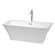 A thumbnail of the Wyndham Collection WCBTK150467ATP11 White / Polished Chrome Trim
