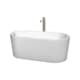 A thumbnail of the Wyndham Collection WCBTK151159ATP11 White / Brushed Nickel Trim