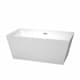 A thumbnail of the Wyndham Collection WCBTK151459 White / Brushed Nickel Trim