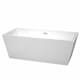 A thumbnail of the Wyndham Collection WCBTK151467 White / Polished Chrome Trim