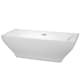 A thumbnail of the Wyndham Collection WCBTK151871 White / Brushed Nickel Trim