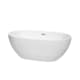 A thumbnail of the Wyndham Collection WCBTK156163 White / Brushed Nickel Trim