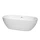 A thumbnail of the Wyndham Collection WCBTK156171 White / Brushed Nickel Trim
