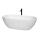 A thumbnail of the Wyndham Collection WCBTK156171ATP11 White / Shiny White Trim / Matte Black Faucet