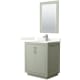 A thumbnail of the Wyndham Collection WCF111130S-QTZ-UNSM24 Light Green / Giotto Quartz Top / Brushed Nickel Hardware