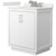 A thumbnail of the Wyndham Collection WCF111130S-QTZ-US3MXX White / White Quartz Top / Brushed Nickel Hardware