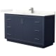A thumbnail of the Wyndham Collection WCF111160S-QTZ-UNSMXX Dark Blue / Giotto Quartz Top / Brushed Nickel Hardware
