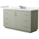 A thumbnail of the Wyndham Collection WCF111160S-QTZ-US3MXX Light Green / White Quartz Top / Brushed Nickel Hardware