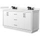 A thumbnail of the Wyndham Collection WCF111166D-QTZ-US3MXX White / White Quartz Top / Matte Black Hardware