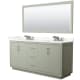A thumbnail of the Wyndham Collection WCF111172D-QTZ-US3M70 Light Green / Giotto Quartz Top / Brushed Nickel Hardware