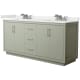 A thumbnail of the Wyndham Collection WCF111172D-QTZ-US3MXX Light Green / White Quartz Top / Brushed Nickel Hardware