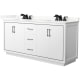 A thumbnail of the Wyndham Collection WCF111172D-QTZ-US3MXX White / Giotto Quartz Top / Matte Black Hardware