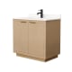 A thumbnail of the Wyndham Collection WCF282836S-QTZ-UNSMXX Light Straw / White Quartz Top / Matte Black Hardware