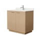 A thumbnail of the Wyndham Collection WCF282836S-QTZ-UNSMXX Light Straw / Giotto Quartz Top / Brushed Nickel Hardware