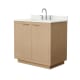 A thumbnail of the Wyndham Collection WCF282836S-QTZ-US3MXX Light Straw / Giotto Quartz Top / Brushed Nickel Hardware