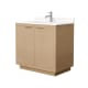 A thumbnail of the Wyndham Collection WCF282836S-QTZ-UNSMXX Light Straw / White Quartz Top / Brushed Nickel Hardware