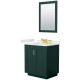 A thumbnail of the Wyndham Collection WCF292930S-QTZ-US3M24 Green / White Quartz Top / Brushed Gold Hardware