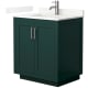 A thumbnail of the Wyndham Collection WCF292930S-QTZ-UNSMXX Green / Giotto Quartz Top / Brushed Nickel Hardware